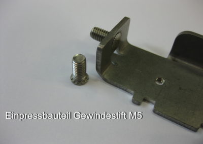 Einpressbauteil Gewindestift M5