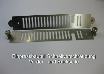 Einpressbauteil Schnellverschraubung